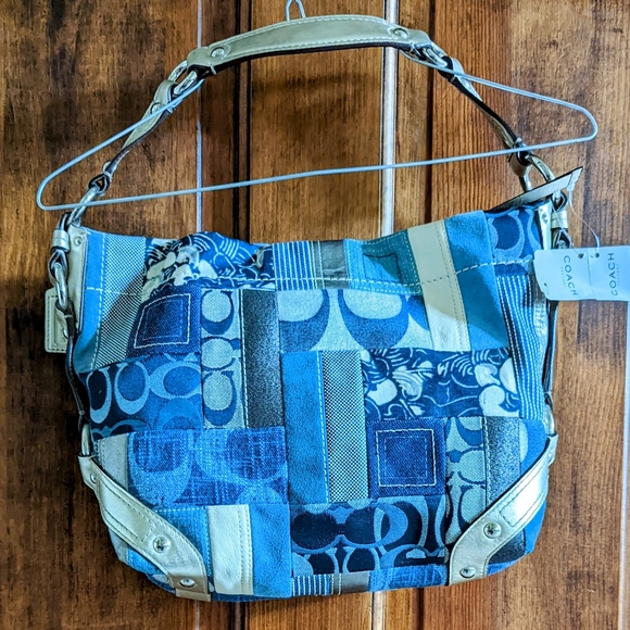 NWT Authentic Coach Patchwork Purse - Picture 7 of 10